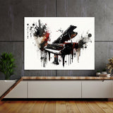 Piano Art Abstract Piano Ink 40