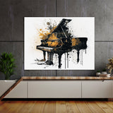 Piano Art Abstract Piano Ink 41