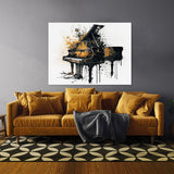 Piano Art Abstract Piano Ink 41