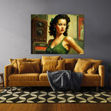 Pin Up Retro Woman Radio 3