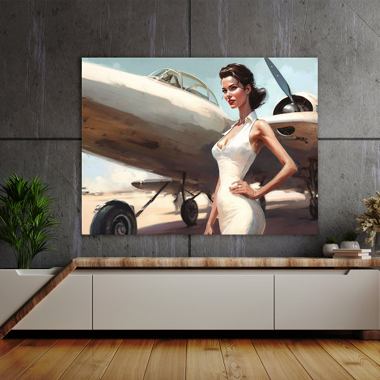 Pin Up Vintage Airplane 8
