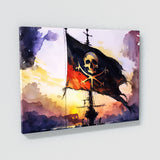 Pirate Flag Watercolor 25