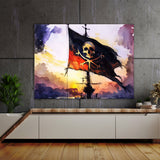 Pirate Flag Watercolor 25