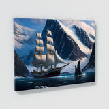 Ship Realistic Whaling Scene 23