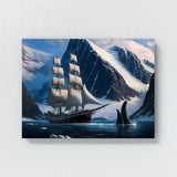 Ship Realistic Whaling Scene 23