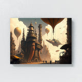 Steampunk Cityscape Clockwork 12
