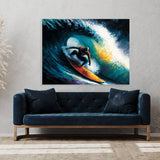 Surf Surfer Wave Brushstrokes 40