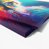 Surf Vibrant Oil Of Surfer Wave 36