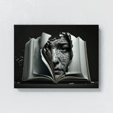 Surreal Person Open Book Face 34