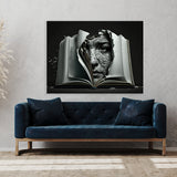 Surreal Person Open Book Face 34