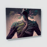 Surreal Person Tree Chest Sky 82