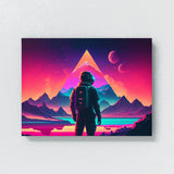 Synthwave Astronaut Planet 4