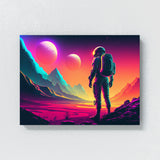 Synthwave Astronaut Planet 5