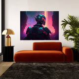 Synthwave Retro Futuristic Robot 40