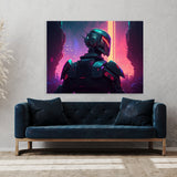 Synthwave Retro Futuristic Robot 40