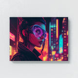 Synthwave Woman Glowing Neon 20