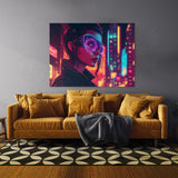 Synthwave Woman Glowing Neon 20