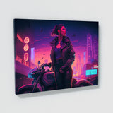 Synthwave Woman Leather 14