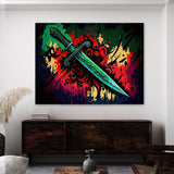 Tattoo Shop Heart Dagger Vibrant 10