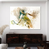Tennis Watercolor Brushwork 34