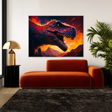 T Rex Fiery Background 56