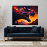 T Rex Fiery Background 56