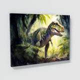 T Rex Watercolor Jungle Setting 32