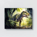 T Rex Watercolor Jungle Setting 32