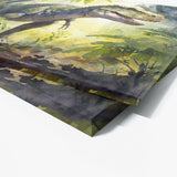 T Rex Watercolor Jungle Setting 32