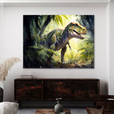 T Rex Watercolor Jungle Setting 32