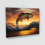 Trout Jumping Sunset 3