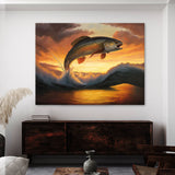 Trout Jumping Sunset 3