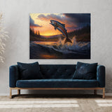 Trout Jumping Sunset 5