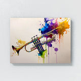 Trumpet Watercolor Brushstrokes 19