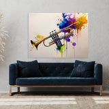 Trumpet Watercolor Brushstrokes 19