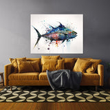 Tuna Abstract Watercolor 36