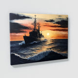 Usa Military Navy Sailing Sunset 14