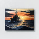 Usa Military Navy Sailing Sunset 14