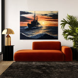 Usa Military Navy Sailing Sunset 14
