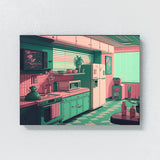 Vaporwave 1950S Kitchen 48