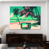 Vaporwave Beach Photo 79