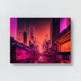Vaporwave Futuristic City 66