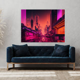 Vaporwave Futuristic City 66