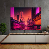 Vaporwave Futuristic City 66
