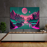 Vaporwave Futuristic Landscape 78