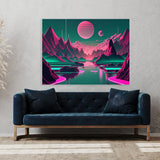 Vaporwave Futuristic Landscape 78