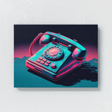 Vaporwave Retro Telephone 45