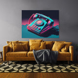 Vaporwave Retro Telephone 45