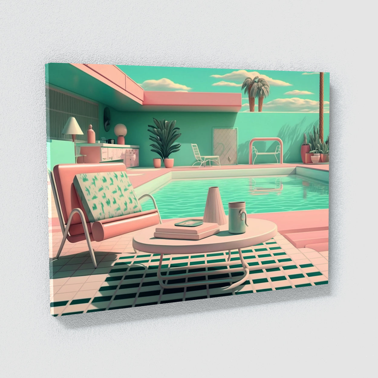 Vaporwave Vintage Pool 18
