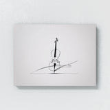 Violin Minimalist Negative Space 52